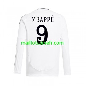 Maillot de Foot Real Madrid Kylian Mbappé 9 Domicile 2024-25 Manches Longues